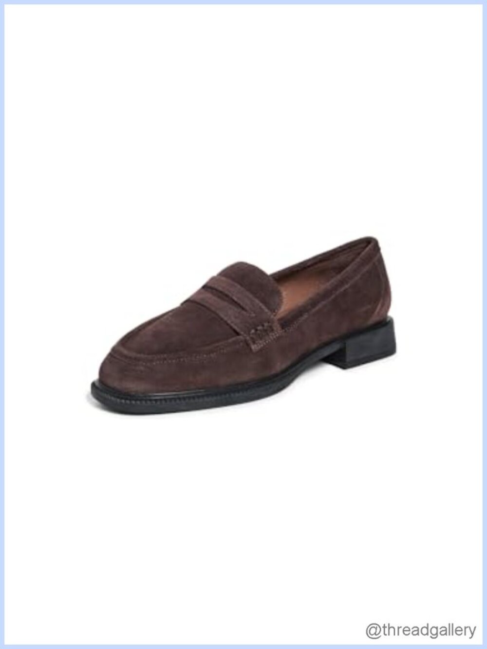 Marblehead Chunky Block Heel Square Toe Loafers